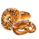 خبز البيغل و البريتزلز