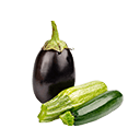 البذنجان والكوسة